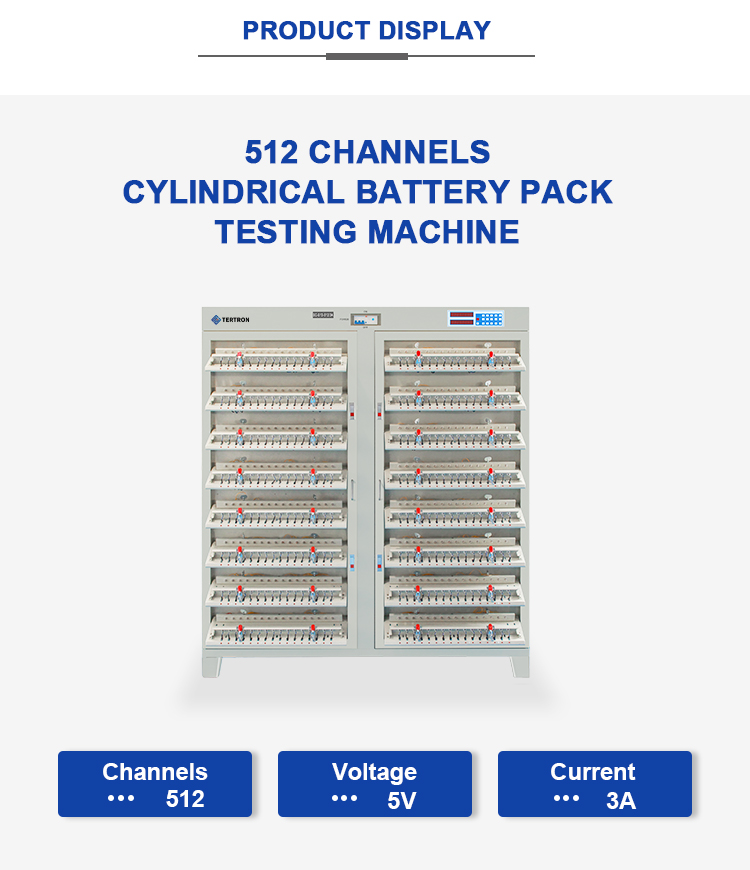 tampilan produk mesin uji baterai silinder - 512 channel 3A